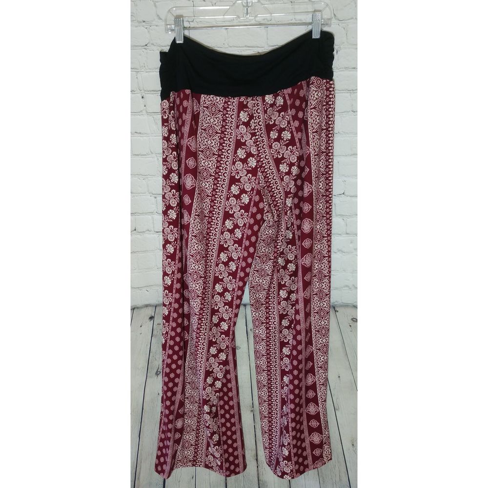 Planet Motherhood Comfy Red Pants, XL - Picture 5 of 6